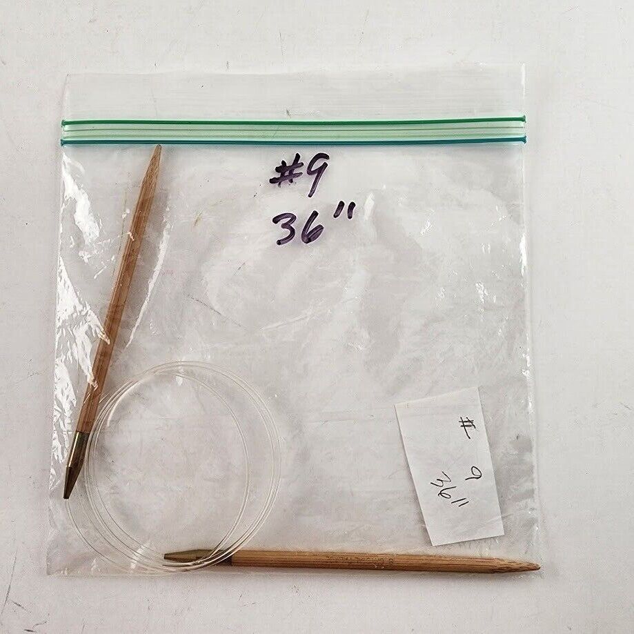 Circular Knitting Needle Bamboo Plastic Metal Size 8 - Size 15 Length 16" - 32"