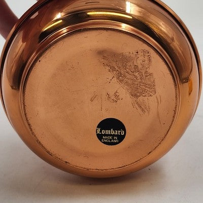Lombard Copper Pitcher Made in England 6.5" Tall Decorative Jug Vase