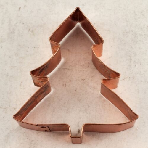 3 Copper Cookie Cutters Christmas 4" Star Tree Gingerbread Man Baking