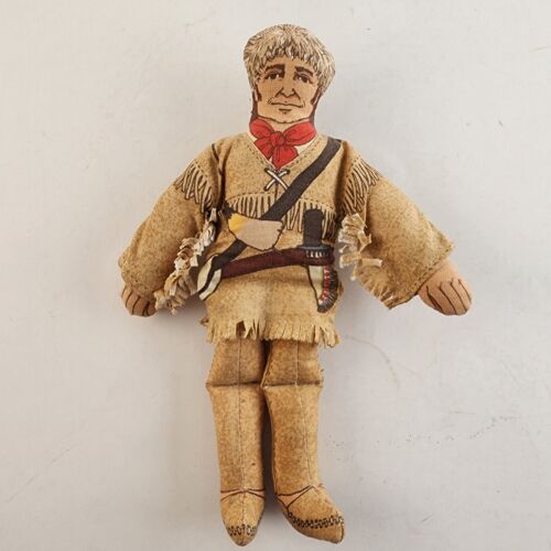3 Hallmark 1979 Cloth Doll Toys Clara Barton Davey Crockett Mark Twain Vintage