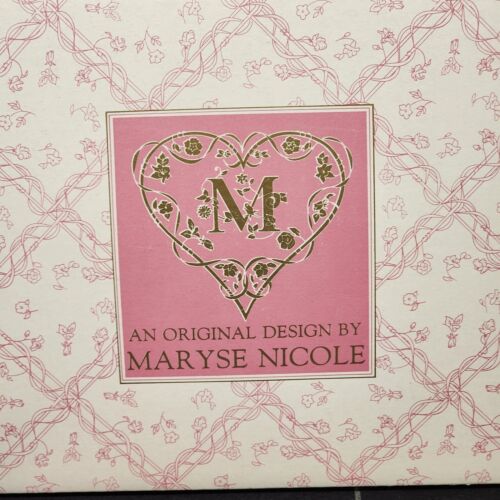 Maryse Nicole's Celeste Angel of Good Will Porcelain Doll Coral Gold Wings Beads