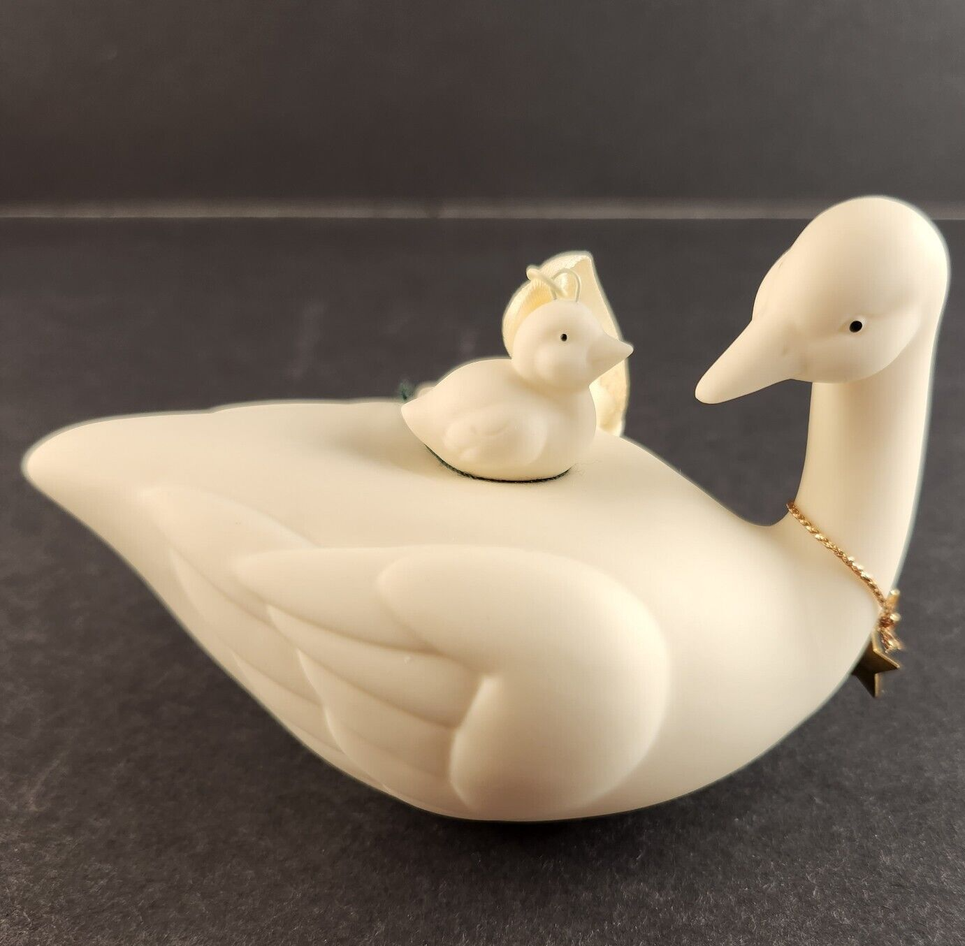 Department 56 Snow Babies FROSTY FROLIC 2000 Bisque Porcelain Goose Ornament