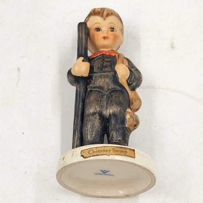 Goebel Hummel Chimney Sweep #12 TMK 2 2/0 Crazing Present 4" 1950's W Germany