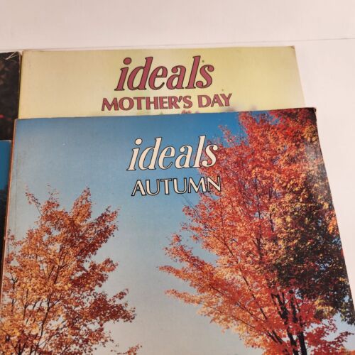 Lot of 4 Ideals Magazines Autumn Thanksgiving Liberty Mother's Day Vintage