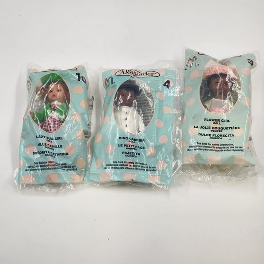 McDonald's 3 Pieces Madame Alexander Happy Meal Toy Dolls No 3 4 10 Sealed 2003