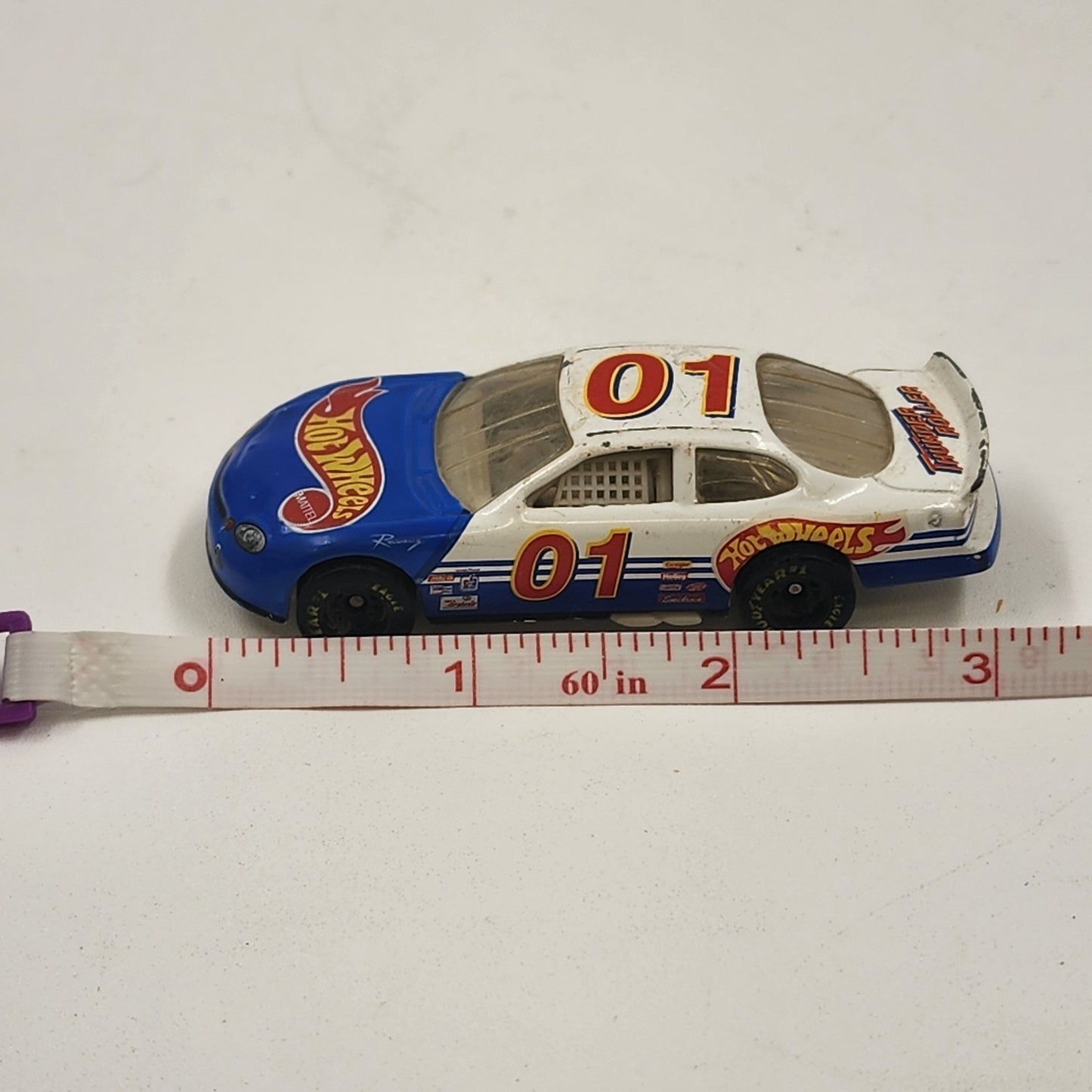 Mattel Hot Wheels #01 Thunder Roller NASCAR Racing Race Car Rare 1997 Vtg China
