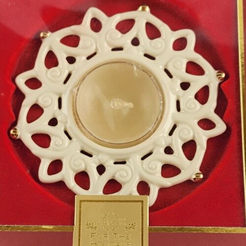 Lenox Snow Lights For the Holidays Shine Votive Tealight Holder New in Box