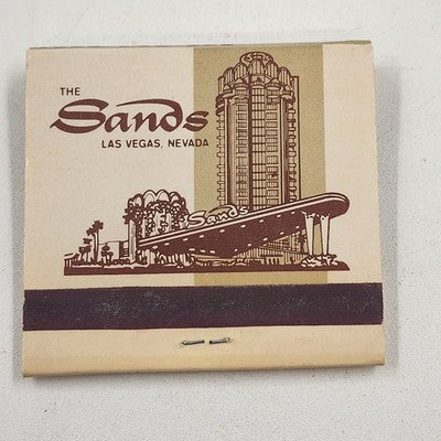 The Sands Hotel & Casino Matchbook Full Unstruck Diamond Match Las Vegas Nevada