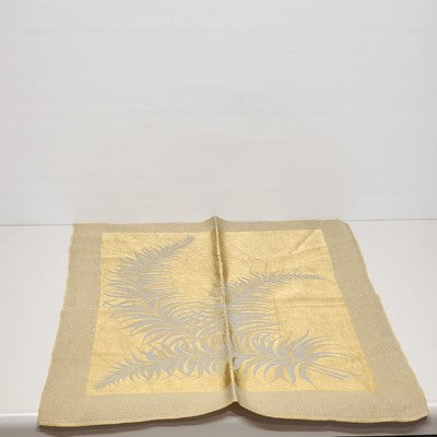 Gold & Beige Damask Brocade Leaf Reversible Table Runner – 24″ × 17″ - Formal Dining