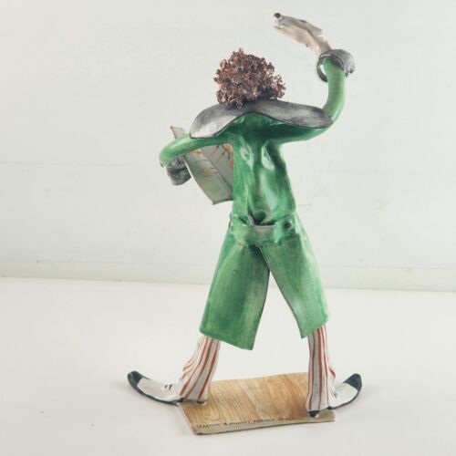 Arnoldo Miniati Ceramic Sculpture Orchestra Maestro Modern Art 10 Inch Tall