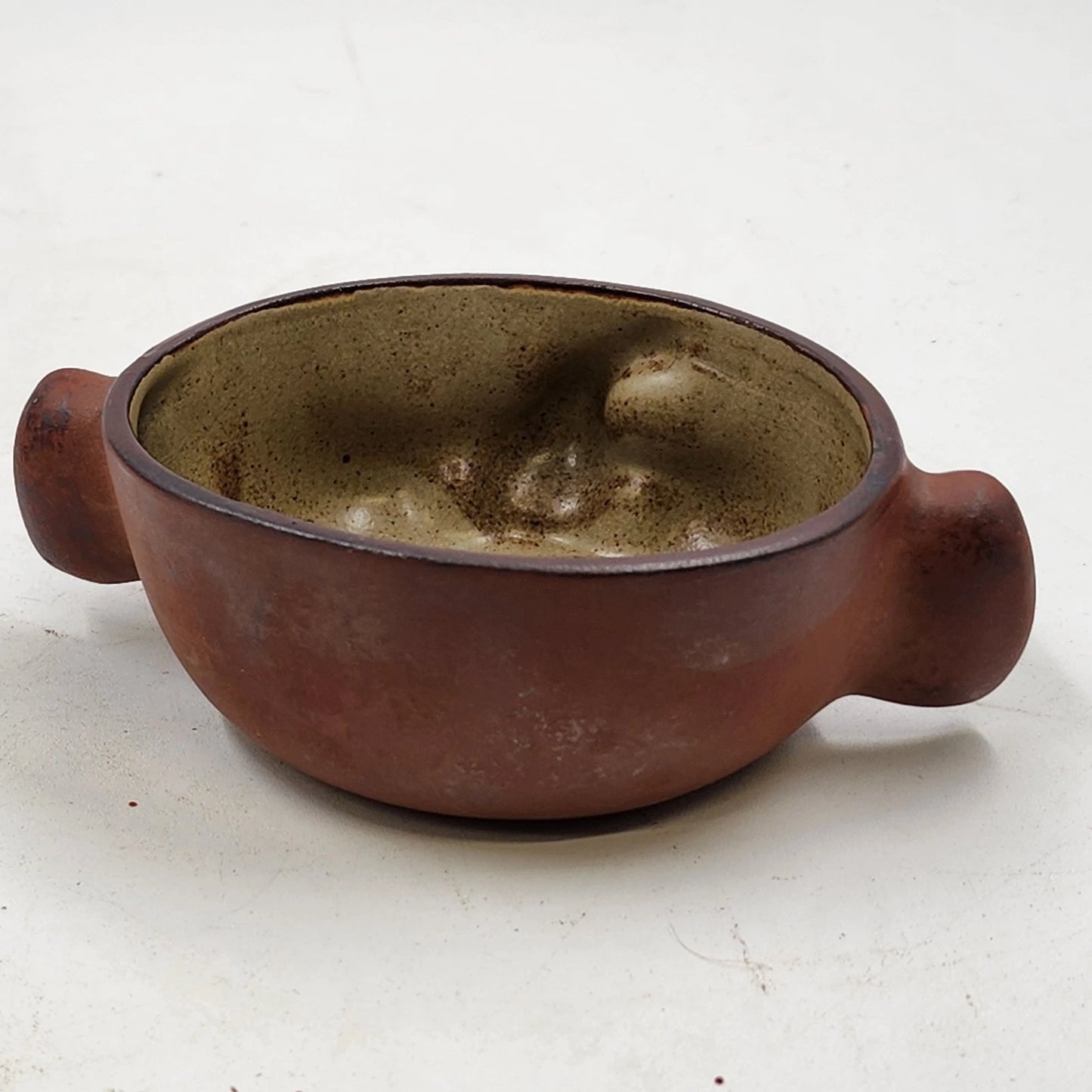 3 UCTCI Japan Elephant Face & Ear Bowls Brown Ceramic 4" x 2" Vintage Set