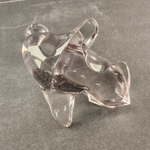 Viking Glass Paperweight Seal Balancing A Ball Figurine 7.25" New Martinsville