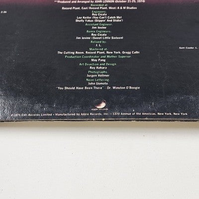 John Lennon ROCK 'N 'ROLL Apple Records 1975 SK 3419 Excellent Vinyl LP