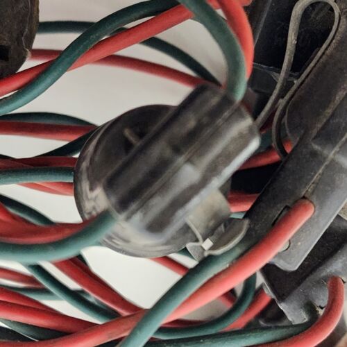 Christmas String Lights Vintage 1950's 25 Socket Including Large C9 Bulbs Works