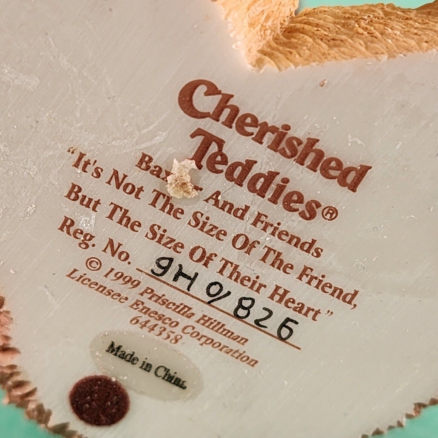 Cherished Teddies Baxter and Friends Porcelain Figurines by Enesco Corp 1999 China