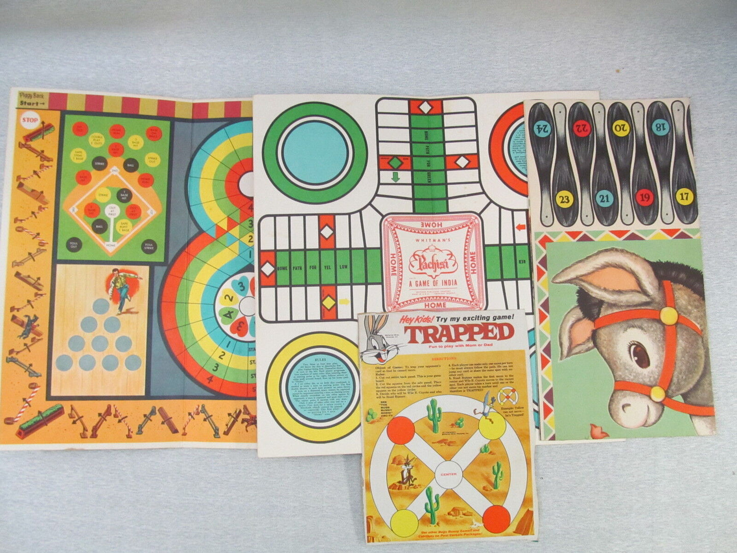 54 Game Lot 1960 Whitman Bingo Pachisi Sleeping Beauty AS IS for Parts