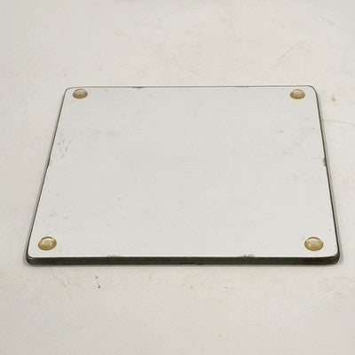 2 Piece Glass Square Trivet Set Temp-Tations by Tara Confetti Kitchen 8" & 7" sq
