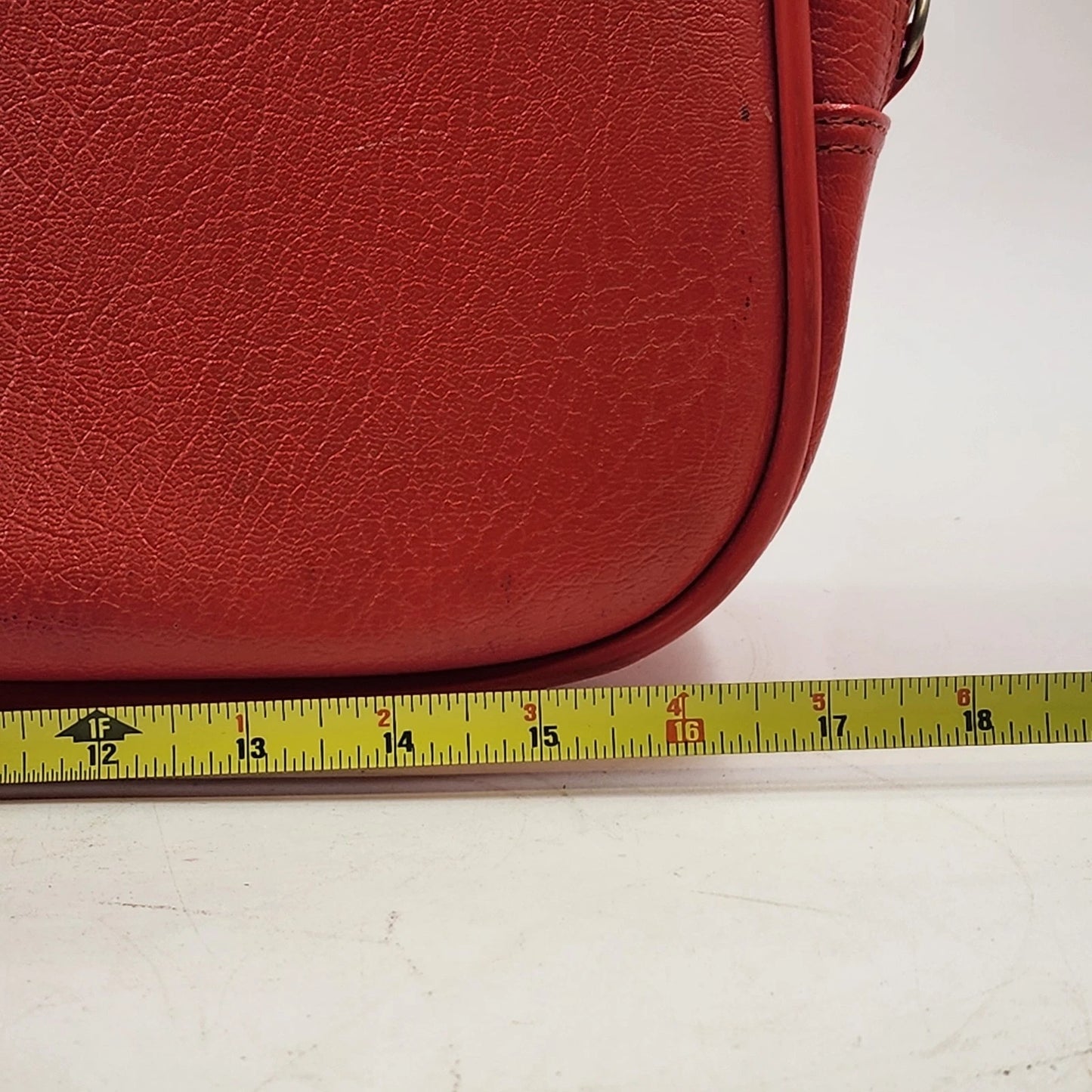 Amelia Earhart Travel Shoulder Bag Red Carry-On Luggage Footed 17" Vintage USA