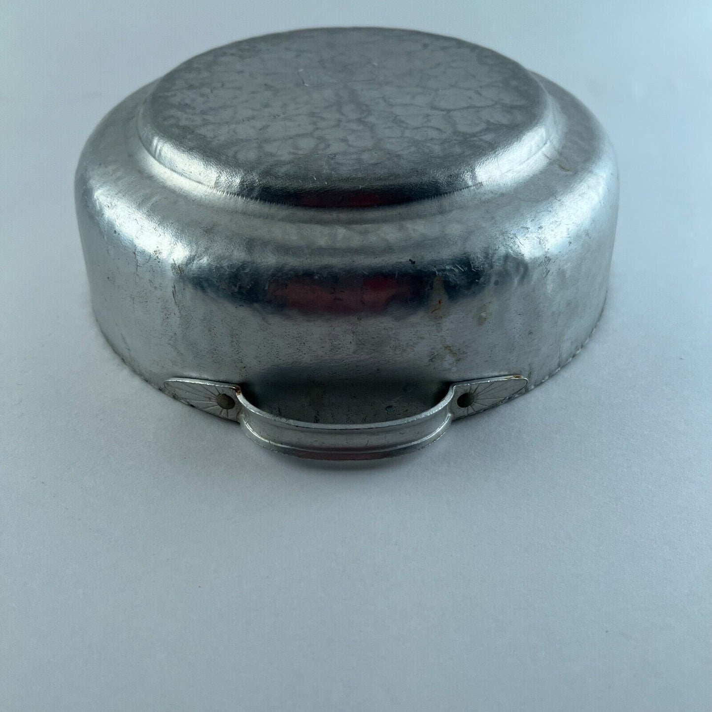 Bowl Hand Wrought By Rodney Kent Hammered Aluminum Tulip Topped Lid Dinnerware