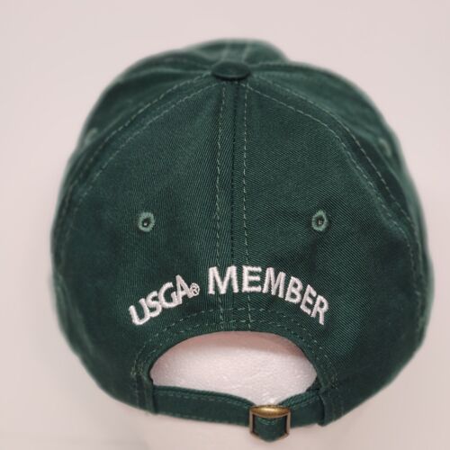 2018 US Open Shinecock Hills Golf Hat Green USGA Member Cap Logo Low Profile