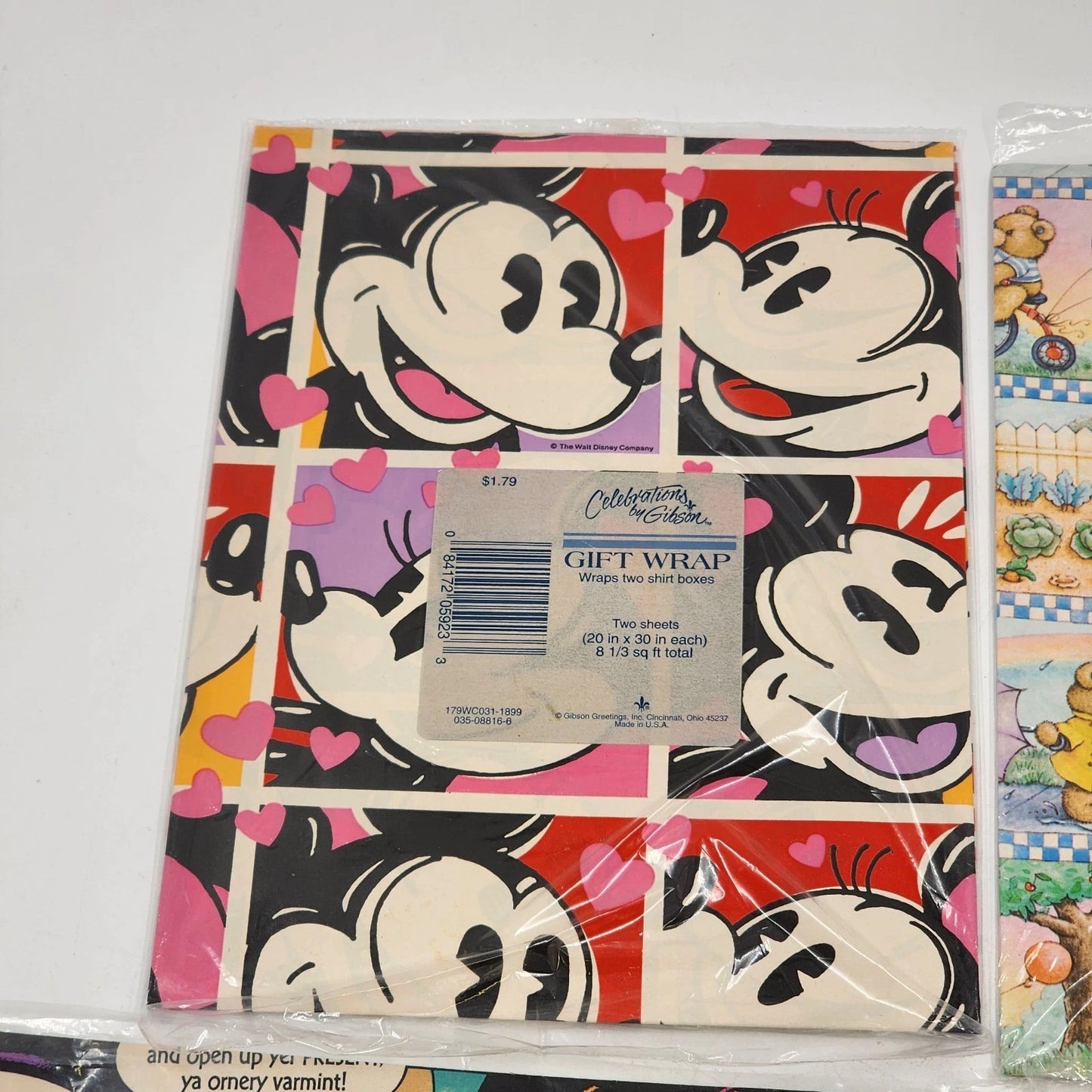 Lot of 4 Gift Wrap Packs Celebrations by Gibson & Hallmark Assorted Designs New