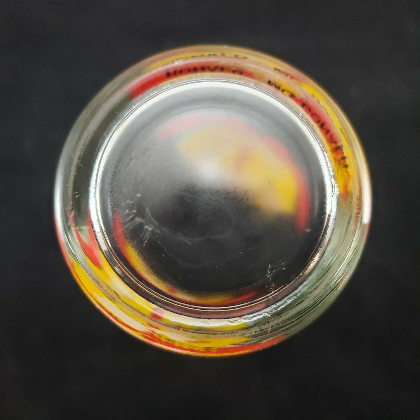 McDonald's Collector Glass Sitting Ronald McDonald 5" Tall Series