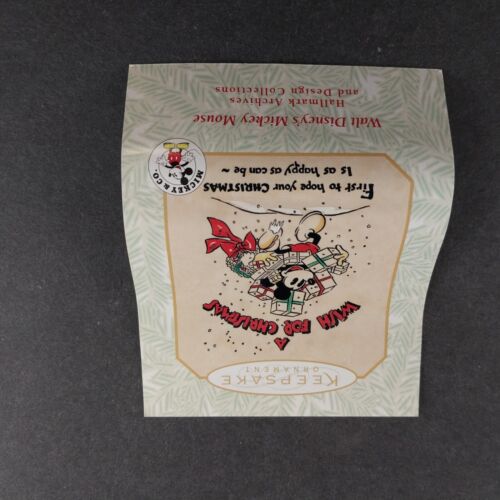 2 Hallmark Keepsake Series Christmas Ornaments from 1998 1999 Mickey and Co Vtg
