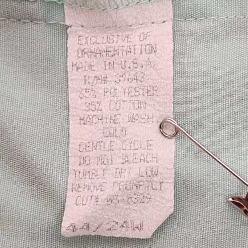 Women's Jacket Cape Cod Block Pockets Seafoam Green Vintage Size 24W 3XL