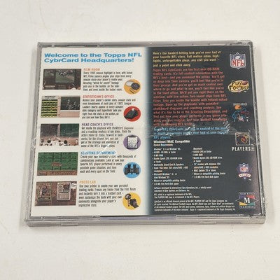 3 Topps NFL 1996 Cyber Card CD Sealed Marshall Faulk Eric Metcalf Darrell Green