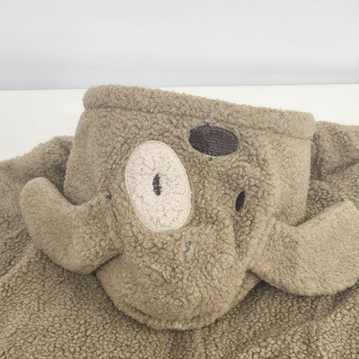 Koala Baby Boutique Unisex Kid's Beige and Cream Snow Suit with Footies Fleece