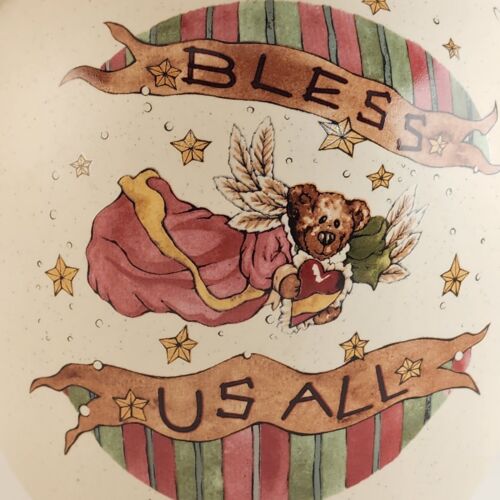 Bless Us All Water Pitcher Bearware Pottery Works Boyds Collection 7.5"