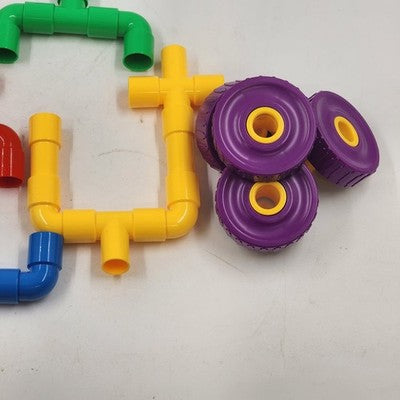 Skoolzy Pipes Construction Building Toy Tubes & Joints for Kid's Motor Skills