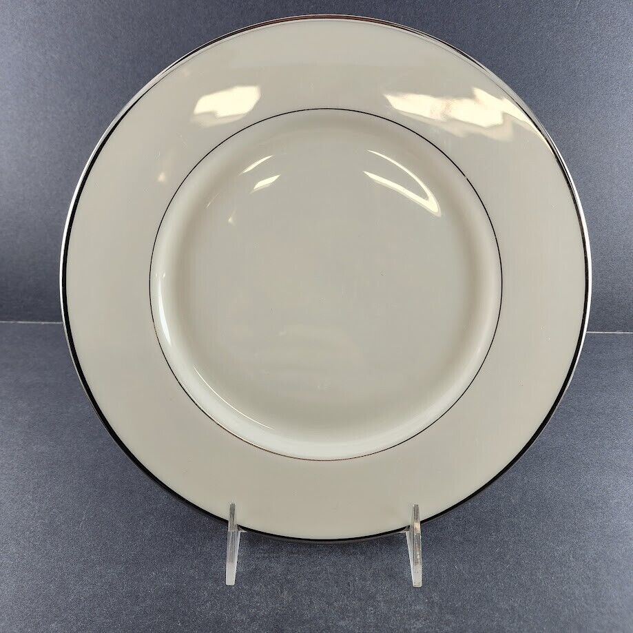 Lenox Montclair China USA Vintage Components Elegant Cream Colored Platinum Trim