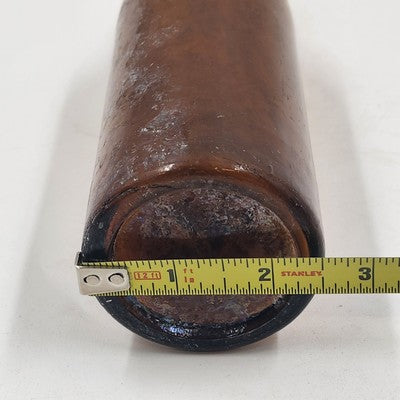 Consumers Brewery Co Newark OH Embossed Amber Beer Bottle 10" Vintage 1870s