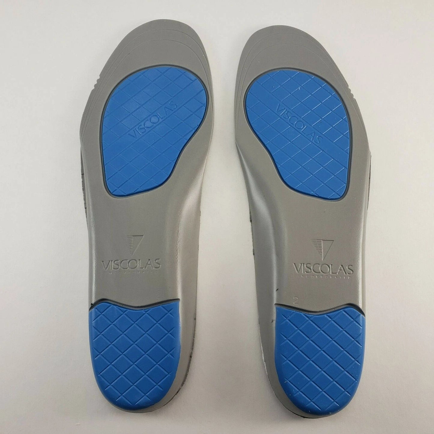 Impacto Viscolas Anti-Fatigue Insoles Gel Heel & Arch Support Men’s Size 5–7 NOS