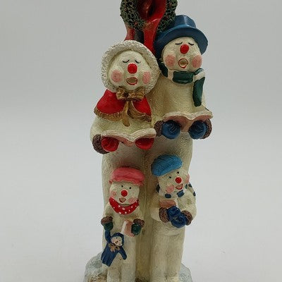 Windsor Collection Snowman Carolers Figurine 12" w/ Box Christmas