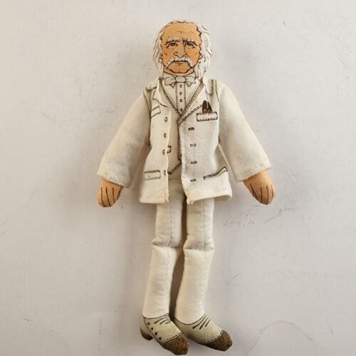 3 Hallmark 1979 Cloth Doll Toys Clara Barton Davey Crockett Mark Twain Vintage