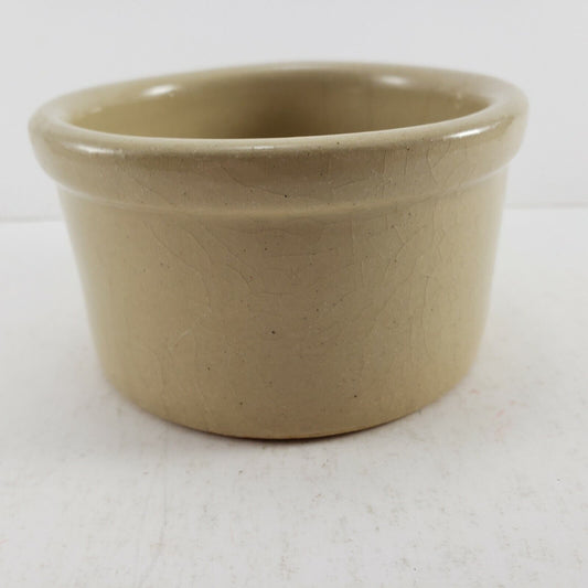 Cavy Stoneware Pottery 4" Crock Crazed Roseville Pottery Robinson Rathbottom Co