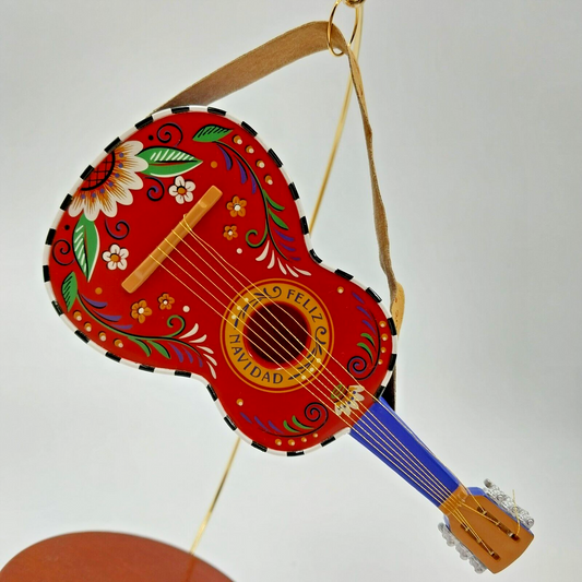 Hallmark Keepsake Christmas Ornament 2004 FELIZ NAVIDAD Guitar Handcrafted