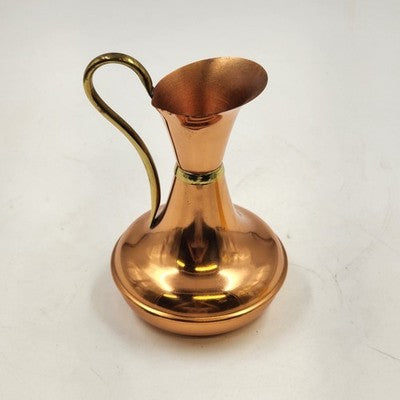 Lombard Copper Pitcher Made in England 6.5" Tall Decorative Jug Vase