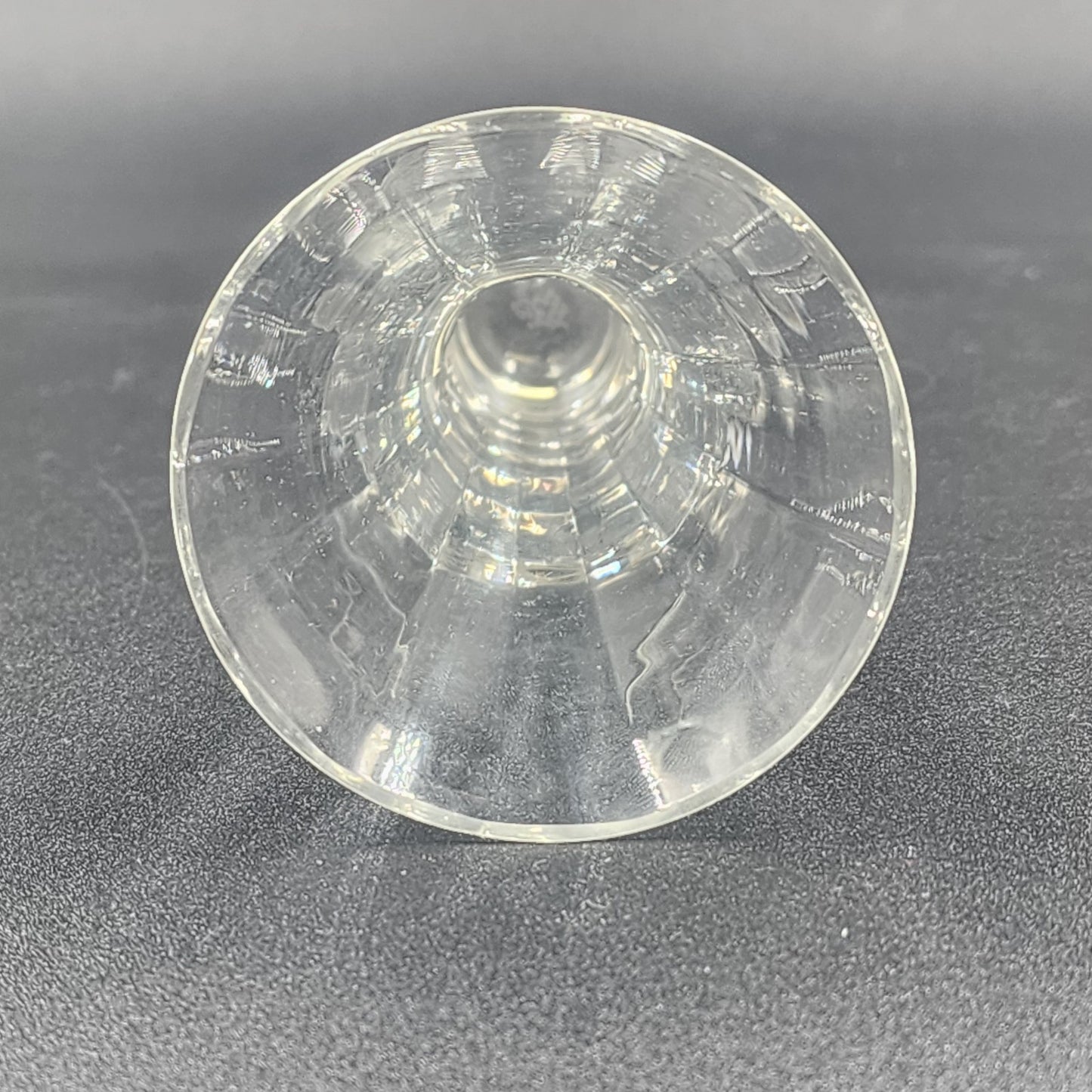 Lenox Optika Crystal Clear Glass Bud Vase Lead Flared Lip Vintage 7.25"