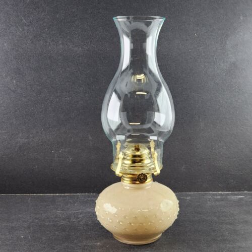 Lamplighter Farms Traditional Oil Lamp Hurricane Globe 13" Tall NOS 1999