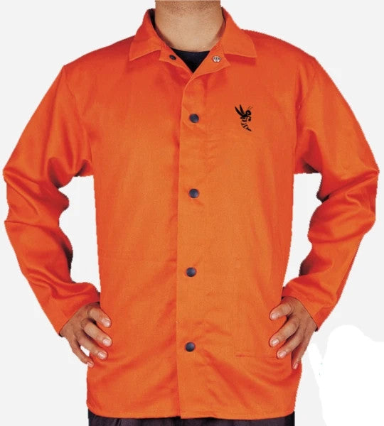 Weldas 33-6730 Cool FR Safety Orange Welding Jacket Size Medium Flame Resistant