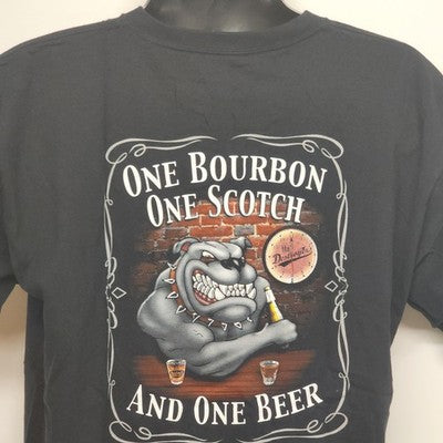 George Thorogood & Destroyers Black T-Shirt XL with 1 Bourbon 1 Scotch & 1 Beer
