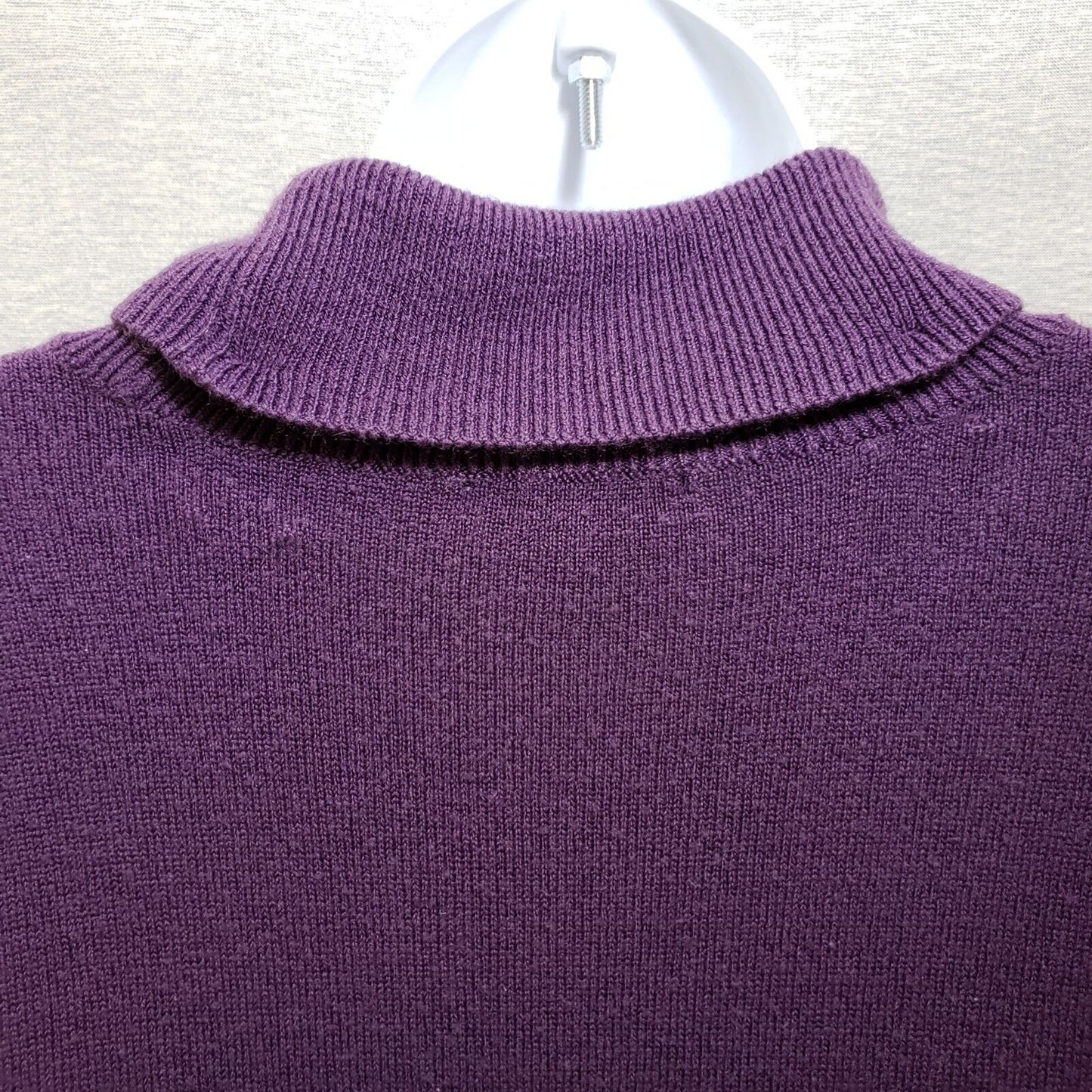 The Tog Shop Women's Large Purple 100% Acrylic Turtleneck Knit Pullover Top