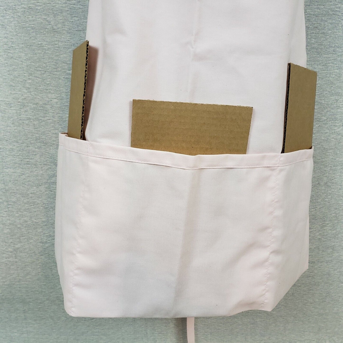 Breast Cancer Awareness Pink Ribbon Pink Bib Apron 3 Pocket 28"W x 24"L Adj Neck