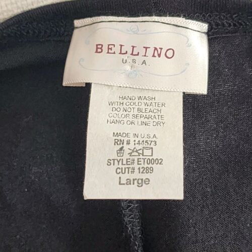 Bellino USA Large Black Wing Sleeve Unsewn Sheered Onto Metal 1.5" Disk Vintage