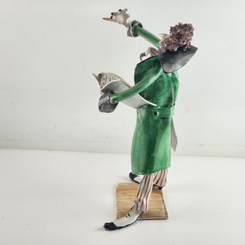 Arnoldo Miniati Ceramic Sculpture Orchestra Maestro Modern Art 10 Inch Tall