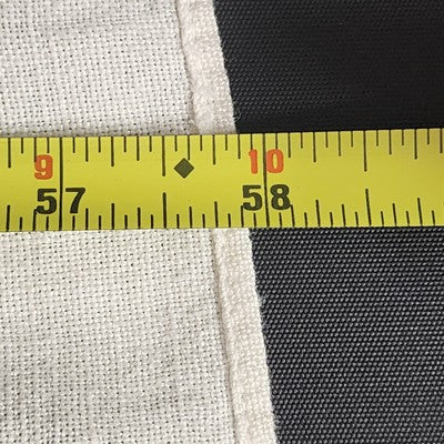 Off-White Tablecloth with Cutwork Drawn Thread Ribbon & Line Design 58" x 78"