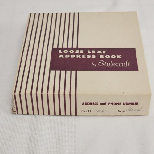 Mod Stylecraft Desk Pad Blotter Stationary Letter Holder Paper Note Address Book Kit